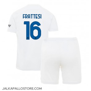 Inter Milan Davide Frattesi #16 Vieraspaita Lapsille 2023-24 Lyhythihainen (+ shortsit)